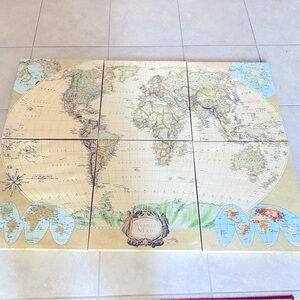 List Elizabeth Medley | Wall Decor | 6 Piece World Map By Elizabeth Medley